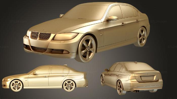 Автомобили и транспорт (BMW 3 2005, CARS_0823) 3D модель для ЧПУ станка